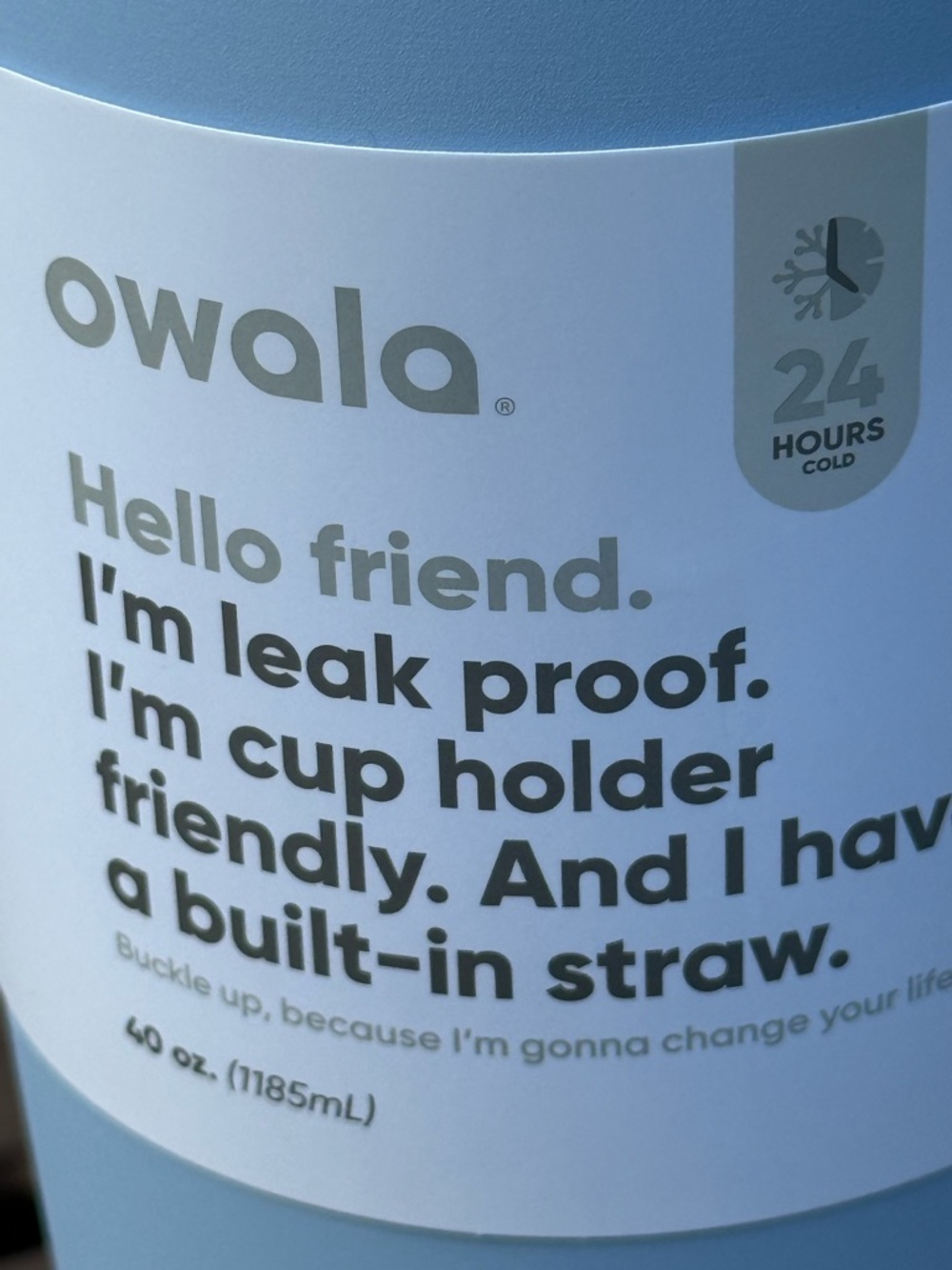 NWT- Owala 40oz Stainless Steel FreeSip Tumbler in Skydive - Picture 5 of 6